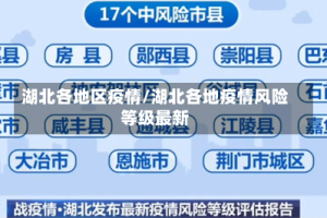湖北各地区疫情/湖北各地疫情风险等级最新