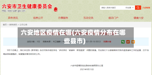 六安地区疫情在哪(六安疫情分布在哪些县市)-第2张图片